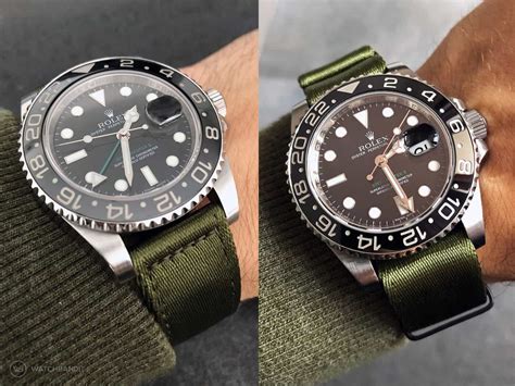 rolex submariner green nato strap|rolex submariner suede strap.